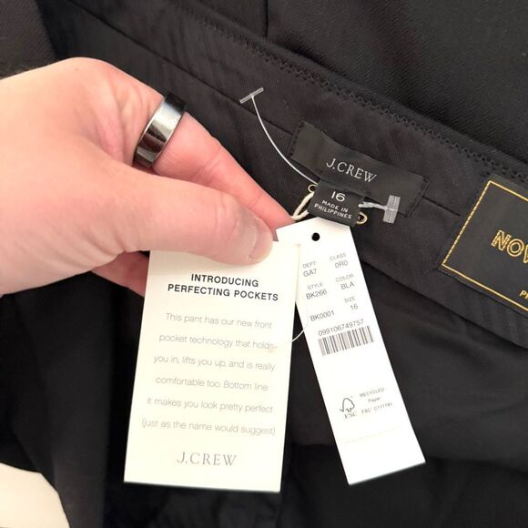 J. Crew Nova Fides Willa Cropped Flare Pant Size 16 NWT - Picture 4 of 11